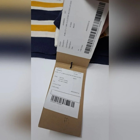 NWT Burberry Scarf Balaton Fabric Striped Multicolor Unisex 81" x 9.5" - Picture 9 of 14